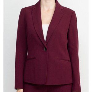 LE SUIT Women's Stretch Crepe Notched Collar One-Button Jacket Cabaret Size 8P